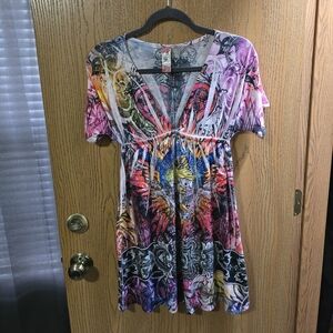 S-Twelve Y2k Relaxed Graphic Tunic